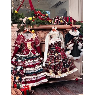 Mademoiselle Pearl Christmas Eve Sweater Cape JSK and One Piece(Reservation/Full Payment Without Shipping)